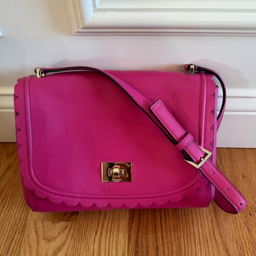 New pink Kate Spade Jazmin Maple Court shoulder bag